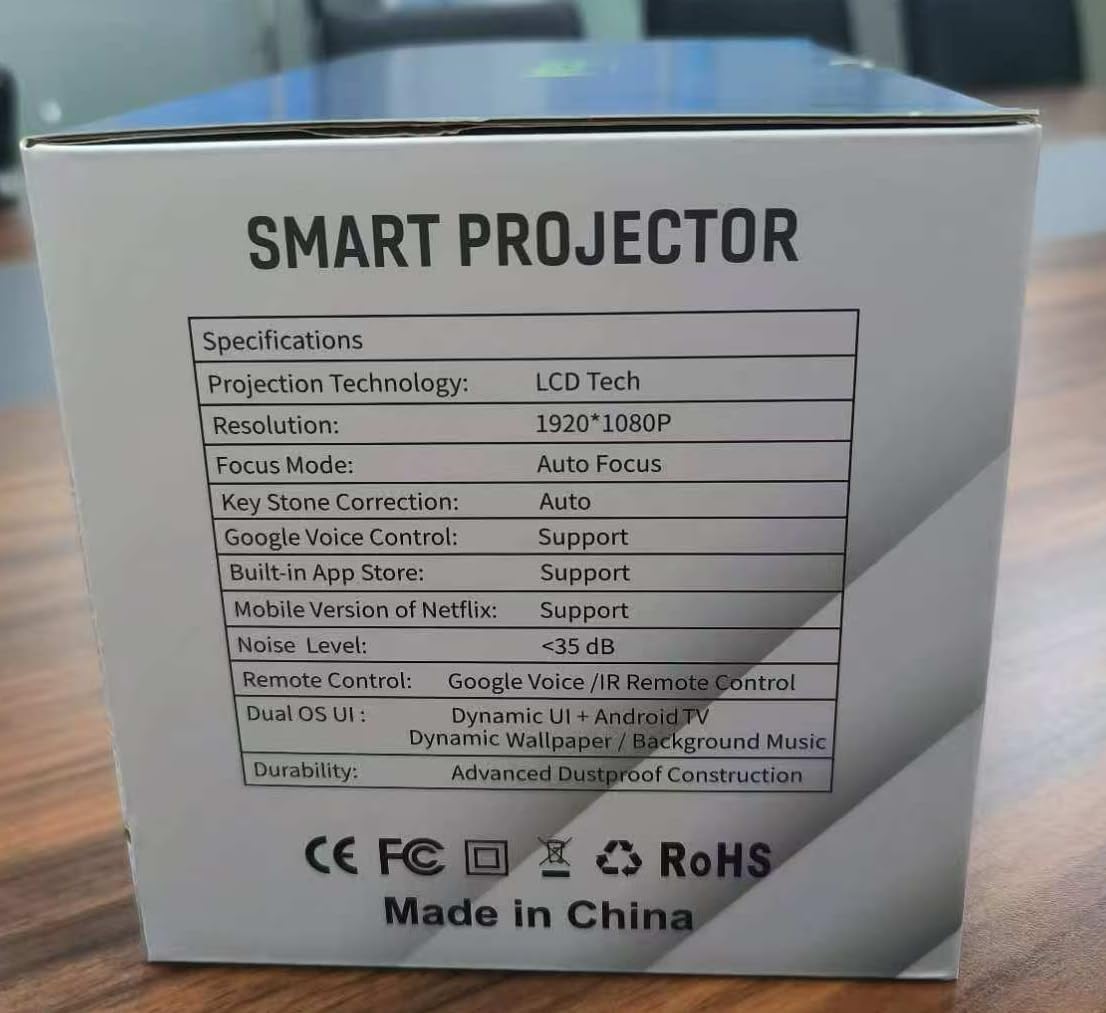 2025 4K 1080P WiFi Bluetooth AI Smart Projector 270° Stand 300" Display Outdoor Home Theater Authentic 400 ANSI - Image 3
