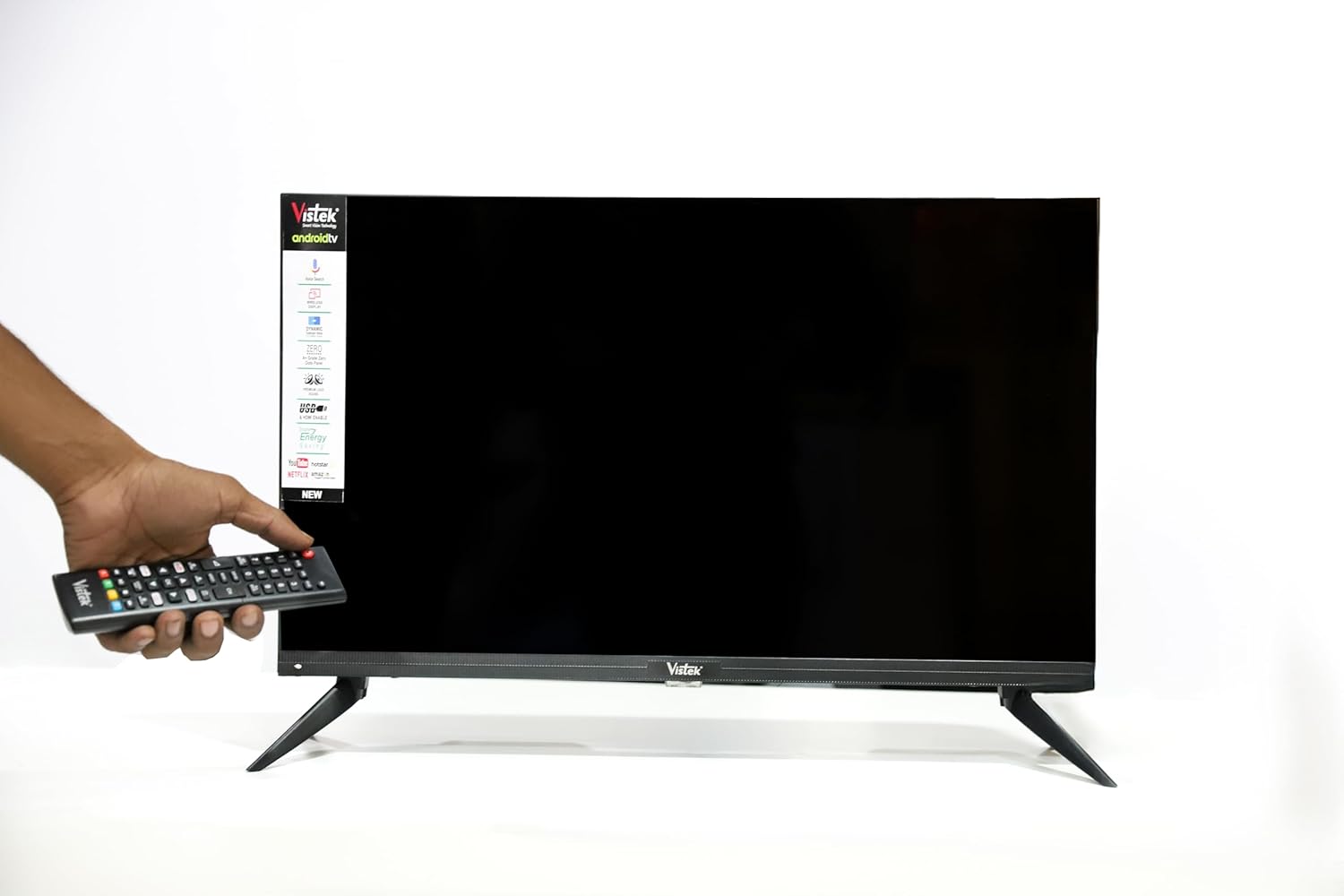 Vistek 24 Inch HD LED TV Slim Bezel Wall Mountable with HDMI USB AV Ports Energy Efficient - Image 4