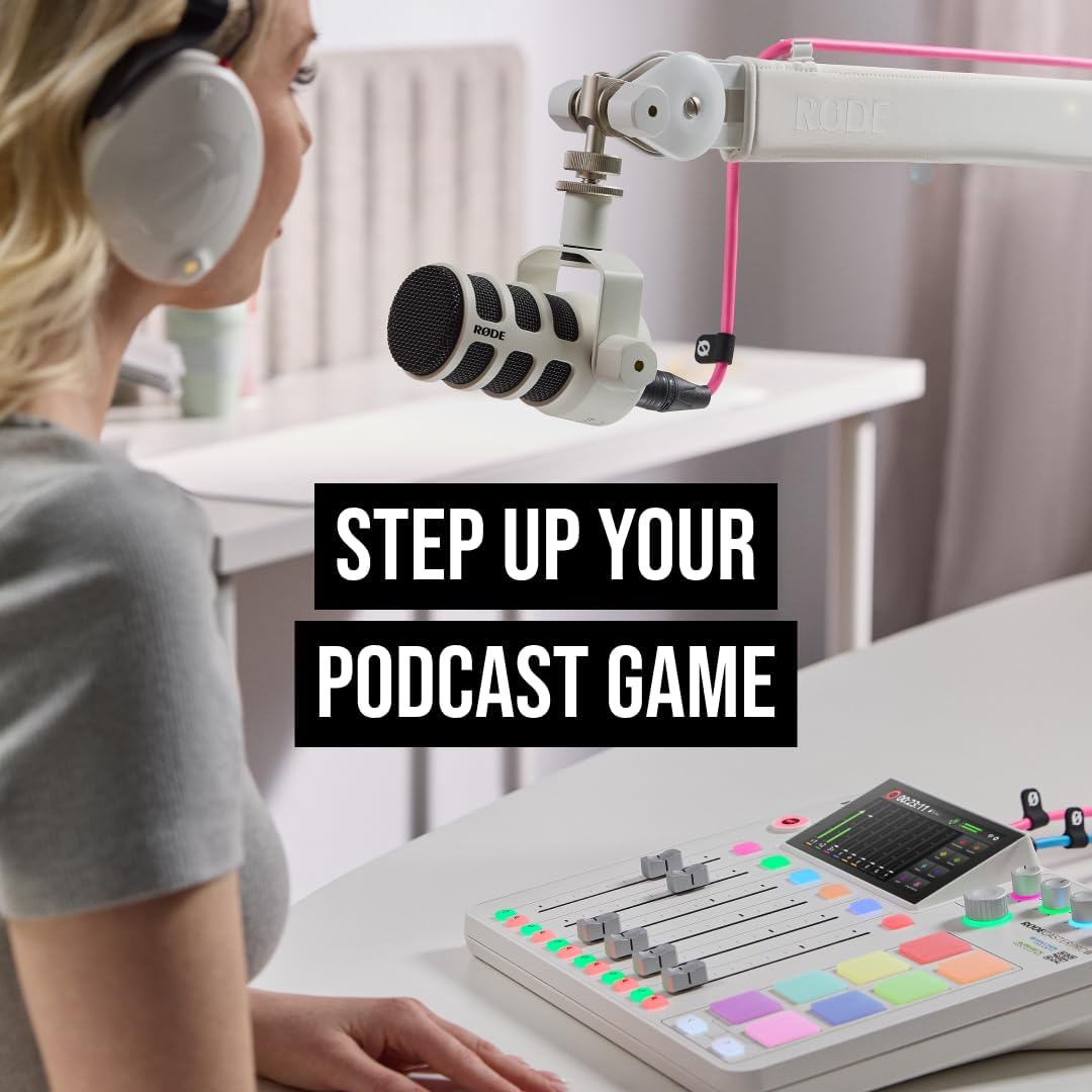 RØDE RØDECaster Pro II All-in-One Production Studio for Podcasting Streaming Music Content Creation White - Image 7