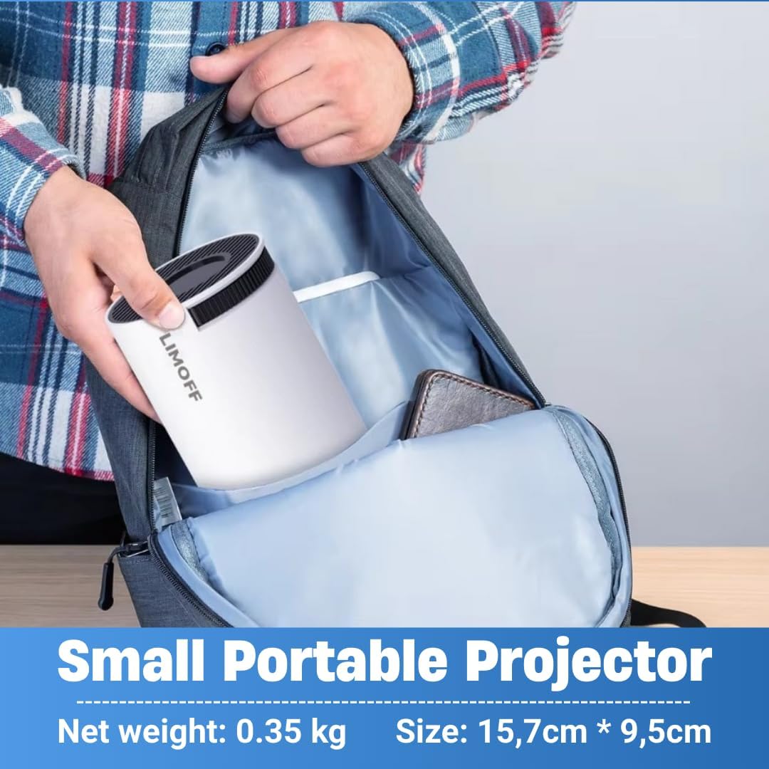 Smart Portable Mini Projector WiFi Bluetooth Android 11 4K Support 180° Rotation 2025 Upgrade - Image 8