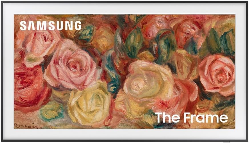 Samsung 55 Inch The Frame QLED 4K Smart TV 2024 Bundle with Brown Bezel and 2x HDMI Cables - Image 2