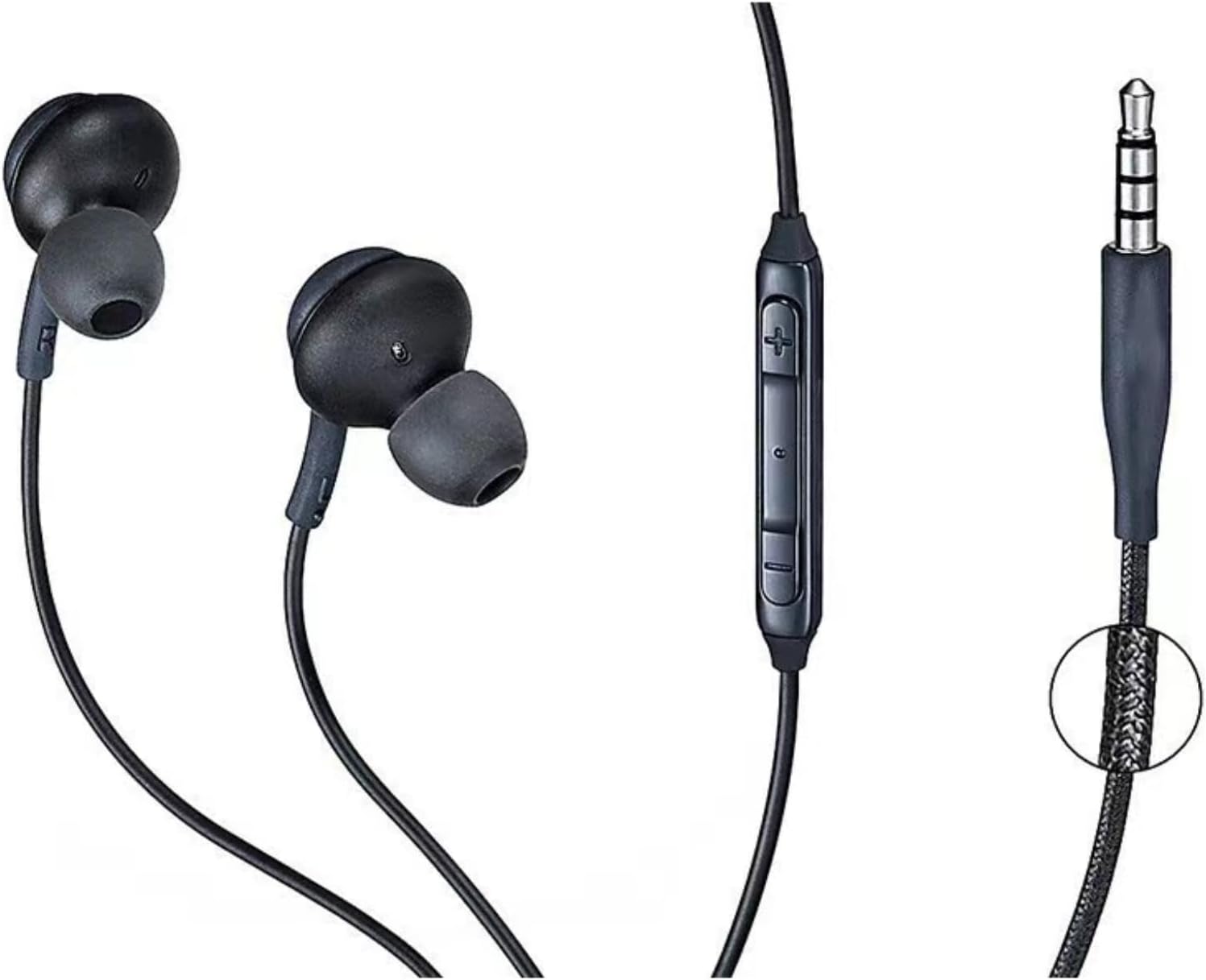 New 2025 Black 3.5mm Jack Stereo Earbuds with Mic for Samsung Galaxy S Series & Note 9 - Image 6