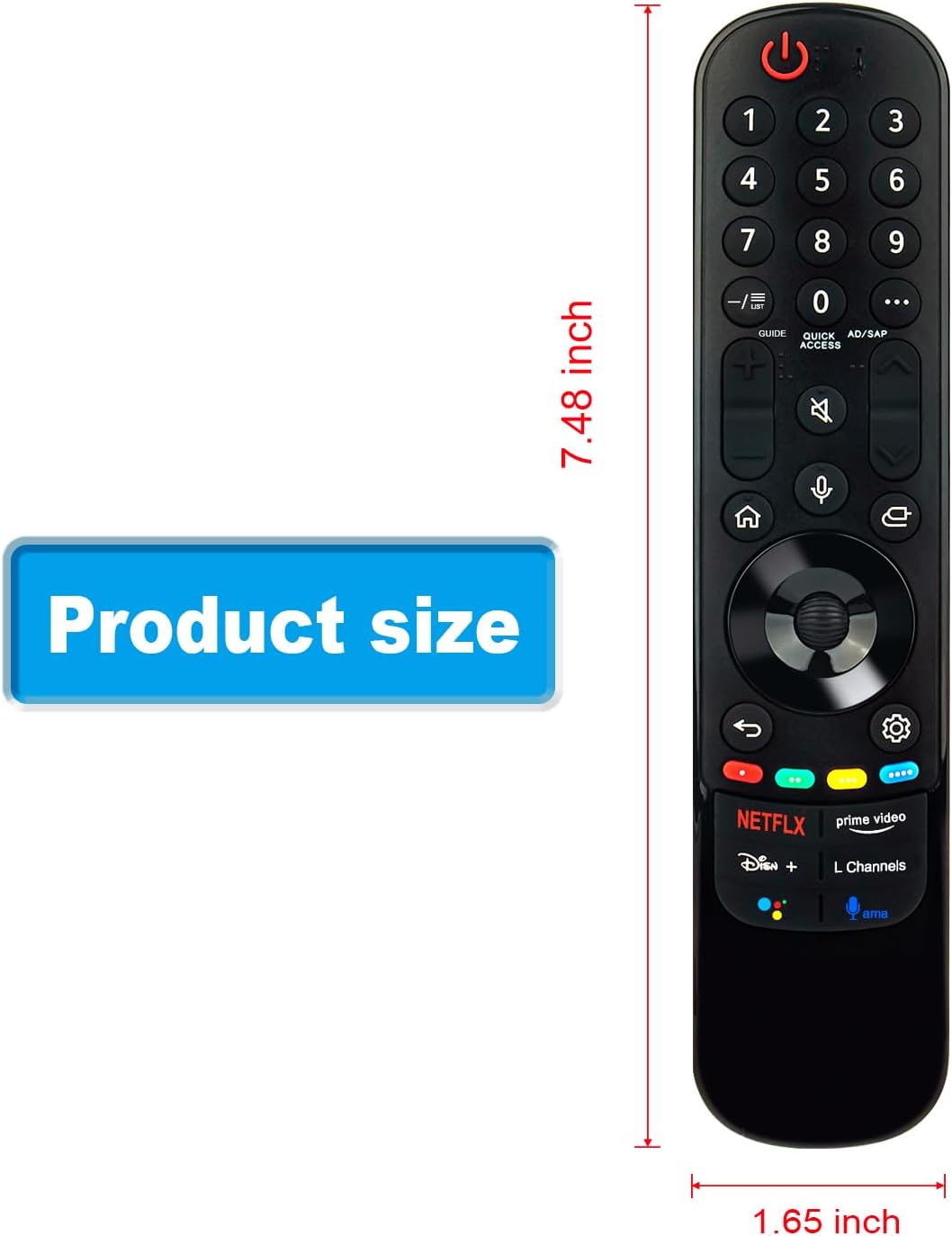 LG NanoCell 4K Smart UHD TV Replacement Voice Magic Remote 2021 Series NANO99 NANO90 NANO85 NANO80 NANO75 - Image 2