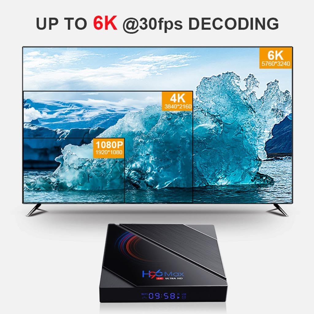 1Goal H96 Max Android HD TV Box 4GB RAM 32GB Storage - Image 8