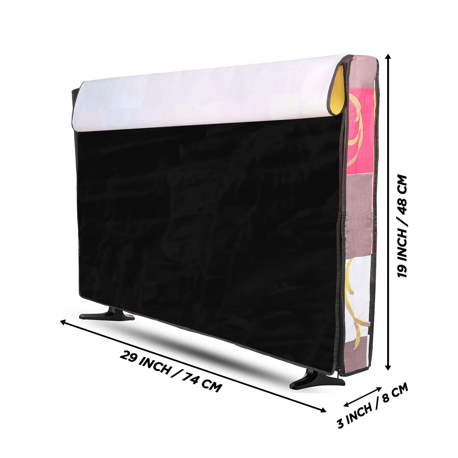 E-Retailer® 32 Inch Transparent LCD/LED TV Protector Cover with Zipper Multi-Color 29x3x19 Inches - Image 3