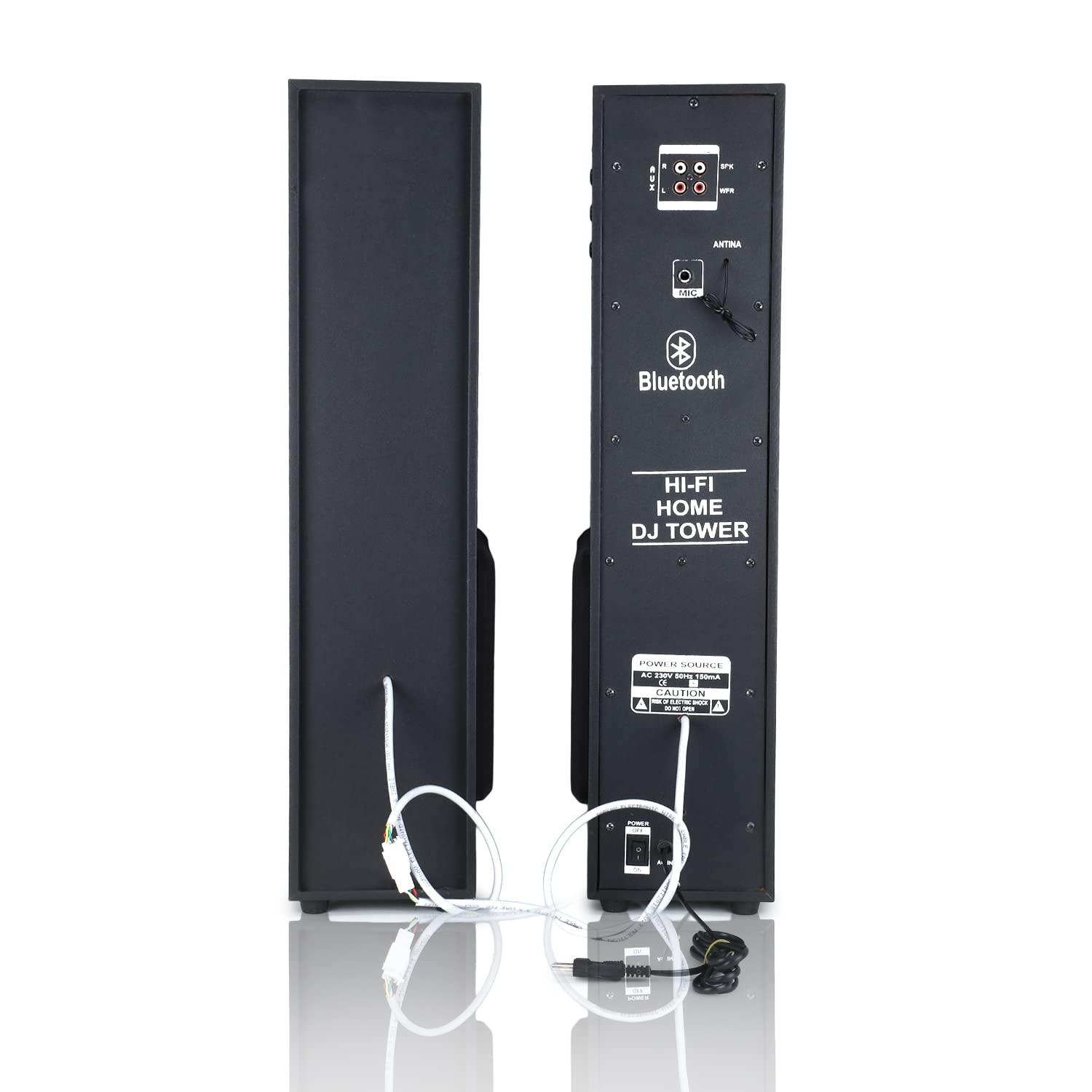 BENCLEY 64cm Height Double Tower Bluetooth Multimedia Home Theater Speakers with FM and Pen Drive Support - Image 6