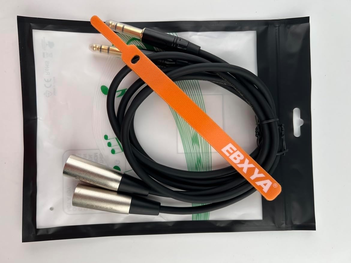 EBXYA 3ft Balanced Microphone Cable 1/4" TRS to XLR Male 3-Pin, 2 Pack - Image 13