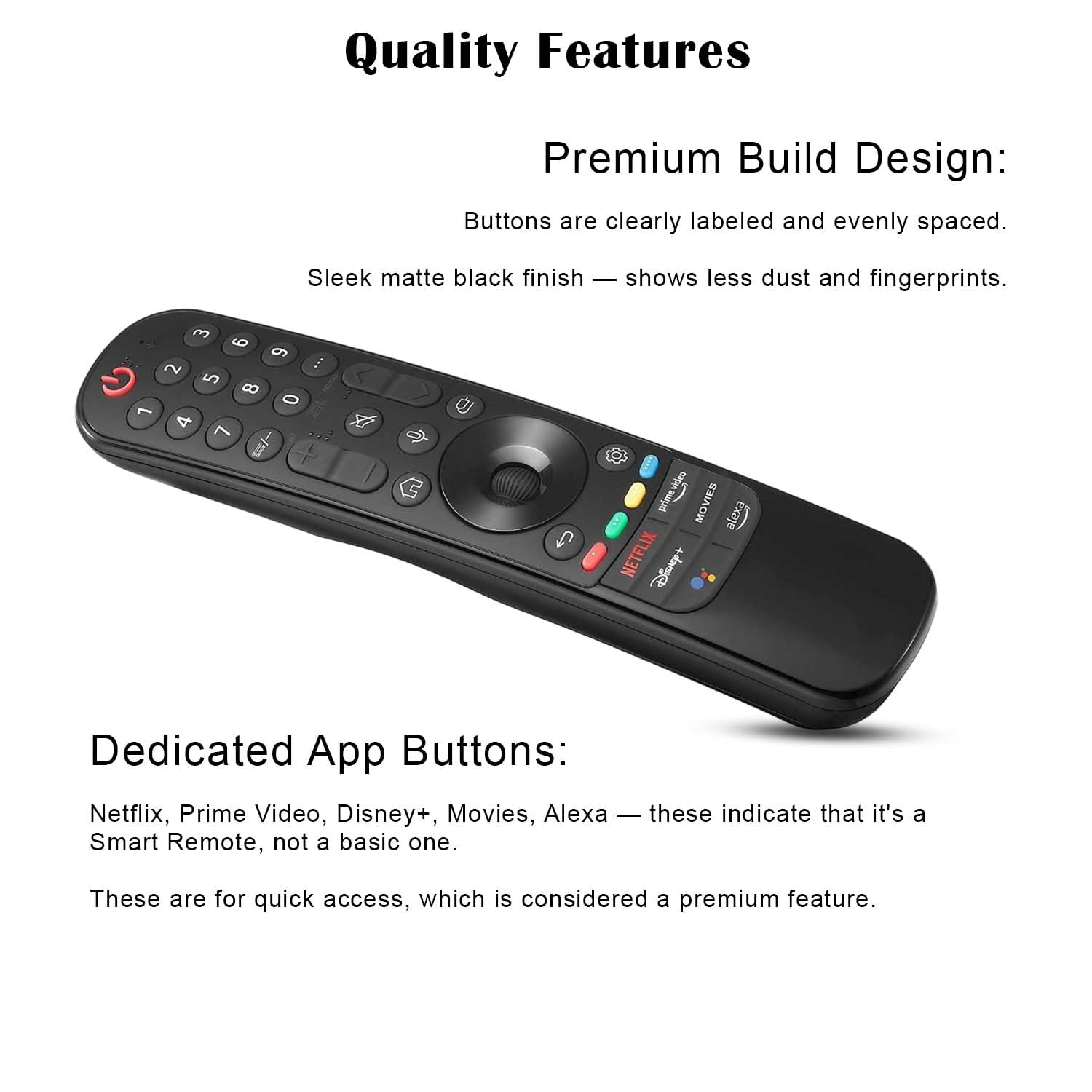 Voltonix MR22GA Replacement LG Magic Remote with Pointer and Voice Control - Image 4