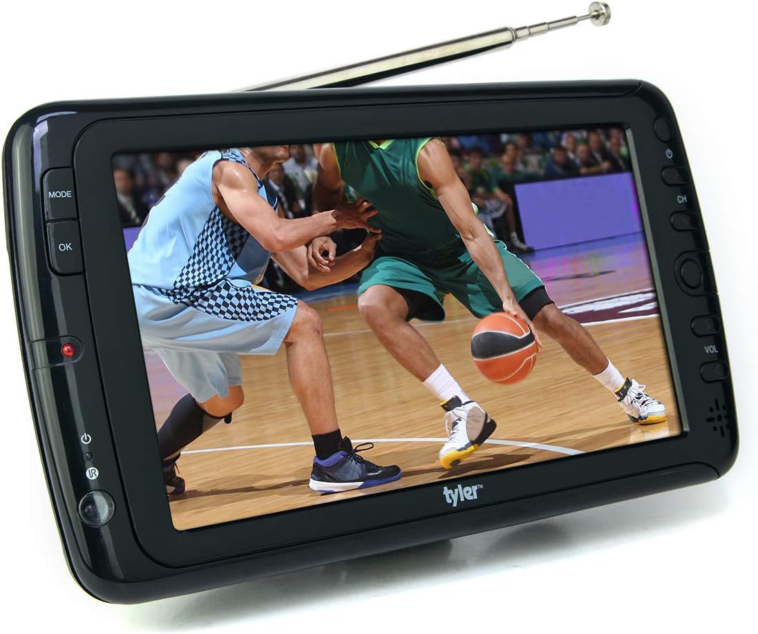 Tyler 7 Inch Portable HD-TV LCD Monitor with Rechargeable Battery Wireless USB HDMI AC/DC Remote and Built-in Stand - Image 7