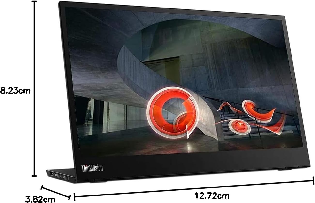 Lenovo ThinkVision M14 14 Inch Full HD Portable Monitor Raven Black 2xUSB-C - Image 9