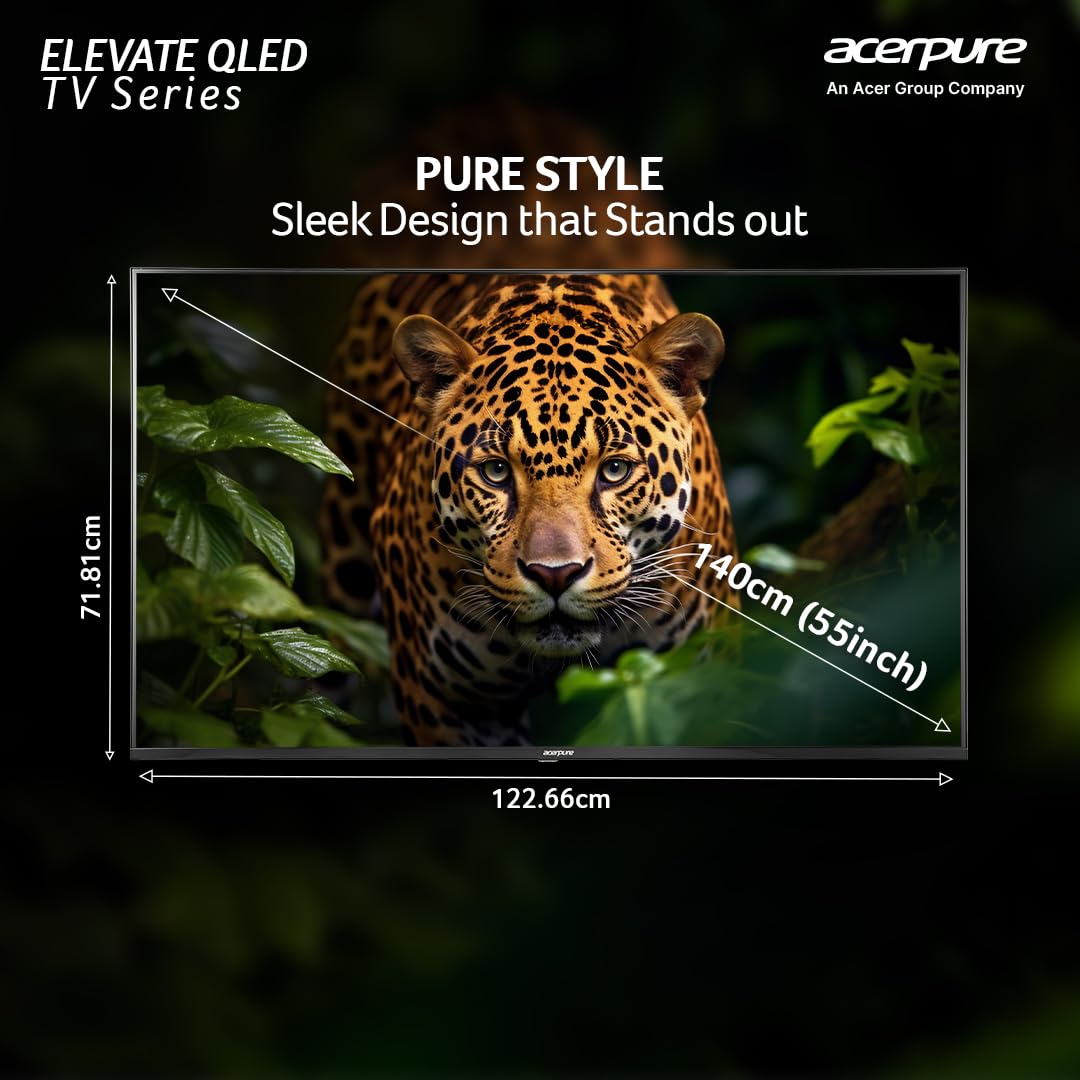 Acerpure 55-inch Elevate Series QLED Smart Google TV 4K Ultra HD - Image 6