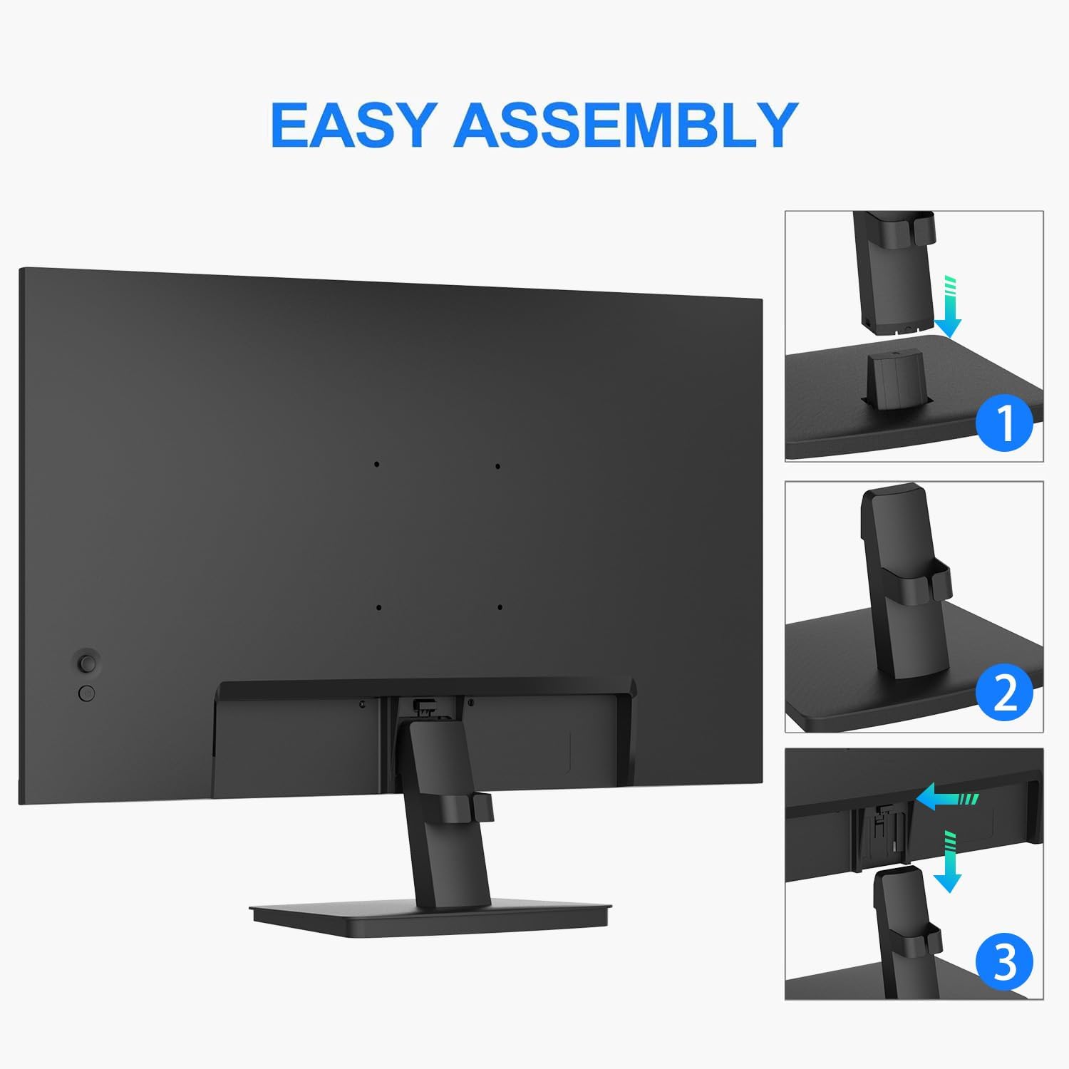 SANSUI 22-inch 1080p FHD 75Hz Computer Monitor, HDMI/VGA, Slim Bezel, Ergonomic Tilt, Eye Care LED, New - Image 9