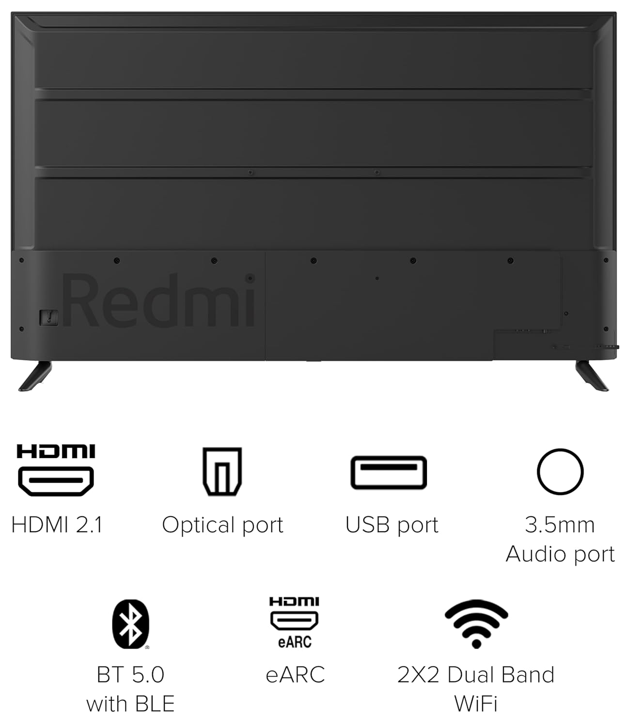 Redmi 65 Inch 4K Android Smart LED TV X65 Dolby Vision 30W Dolby Audio Black - Image 8