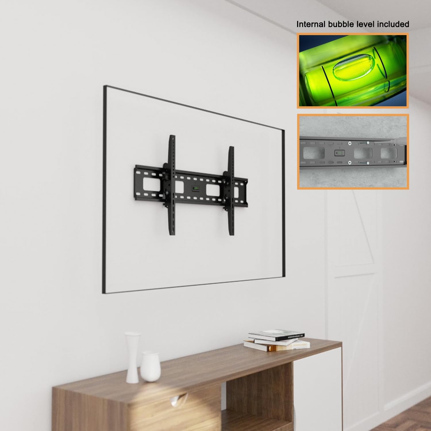 Ultra Slim 1.7 inch Low Profile TV Wall Mount Bracket 12 Degree Tilt for 65 inch Samsung WM65B LED Display - Image 3