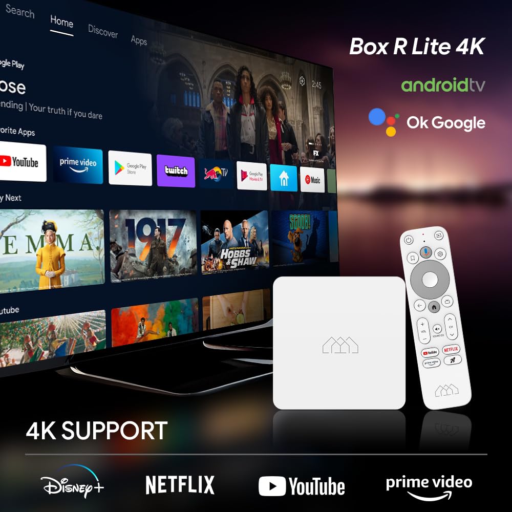 FitSpark MyTV 4K Google TV Box 2GB RAM 32GB Storage with Dolby Audio & Voice Remote - Image 2