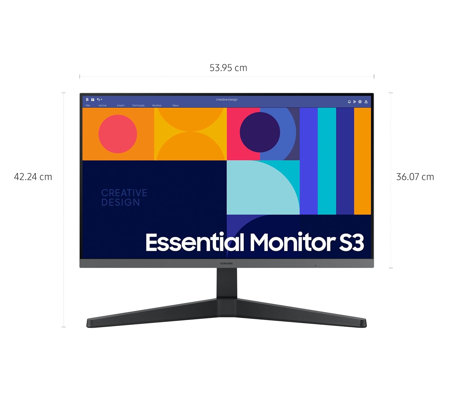 Samsung 24-inch FHD IPS 100Hz Flat Monitor, Bezel-Less Black - Image 7