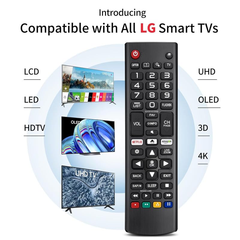 LG Smart 4K Ultra HD TV Remote Replacement for LED OLED UHD QLED 6 7 8 Series Models with Hot Keys - Image 2