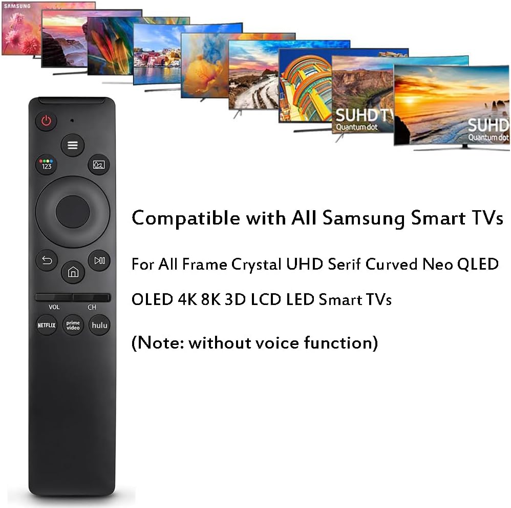 Samsung Smart TV Universal Replacement Remote Control for All Series Frame Crystal UHD LED Neo QLED OLED 4K 8K Curved TVs - Image 3