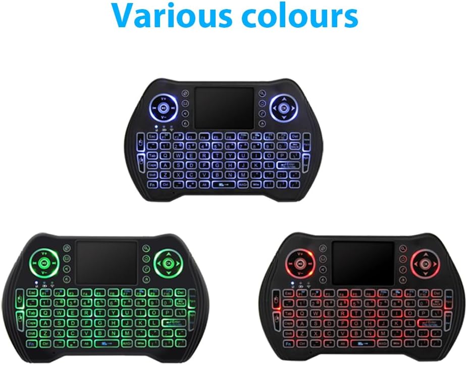 Backlit Mini Wireless Keyboard with Touchpad Mouse Combo 2.4G for PC, Xbox, PS3, TV Box, and Raspberry Pi - Image 2