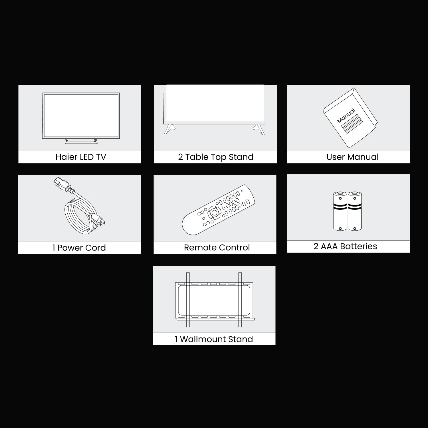 Haier 32 Inch HD Ready Smart Google TV LE32W400G Black - Image 4