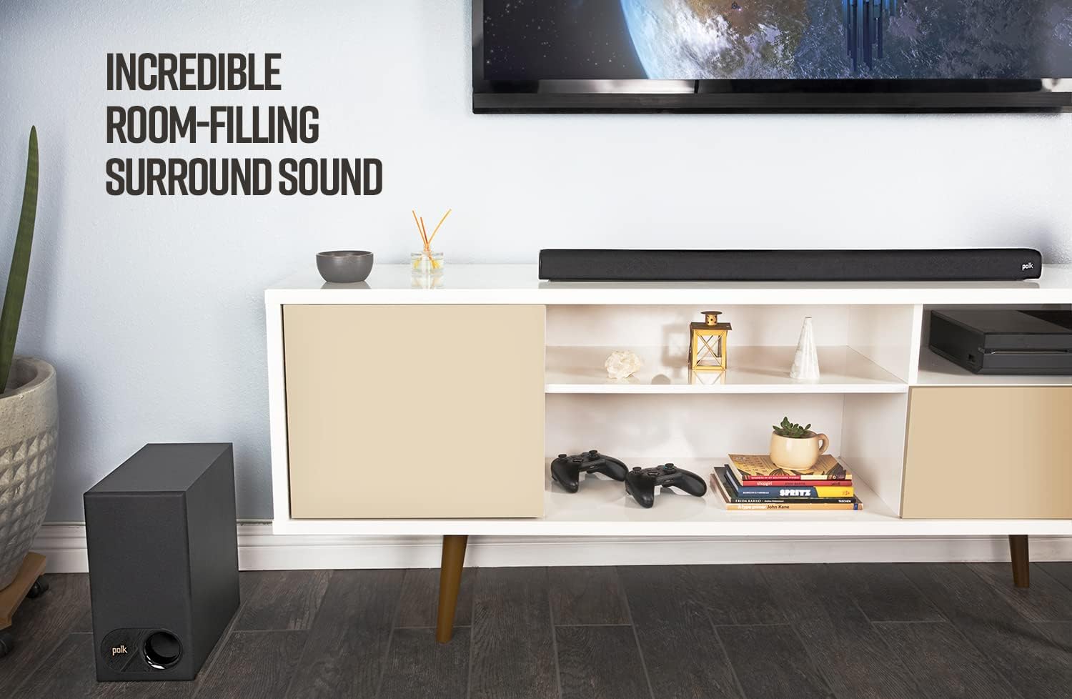 Polk Audio Signa S2 Ultra-Slim Sound Bar and Wireless Subwoofer 4K HD TV HDMI Bluetooth - Image 6