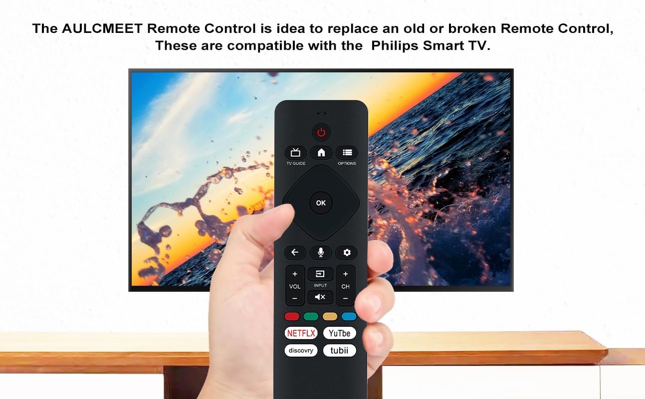 New Replacement URMT26CND002 RF439B Voice Remote Control for Philips Smart TVs with Netflix YouTube TUBI Buttons - Image 5