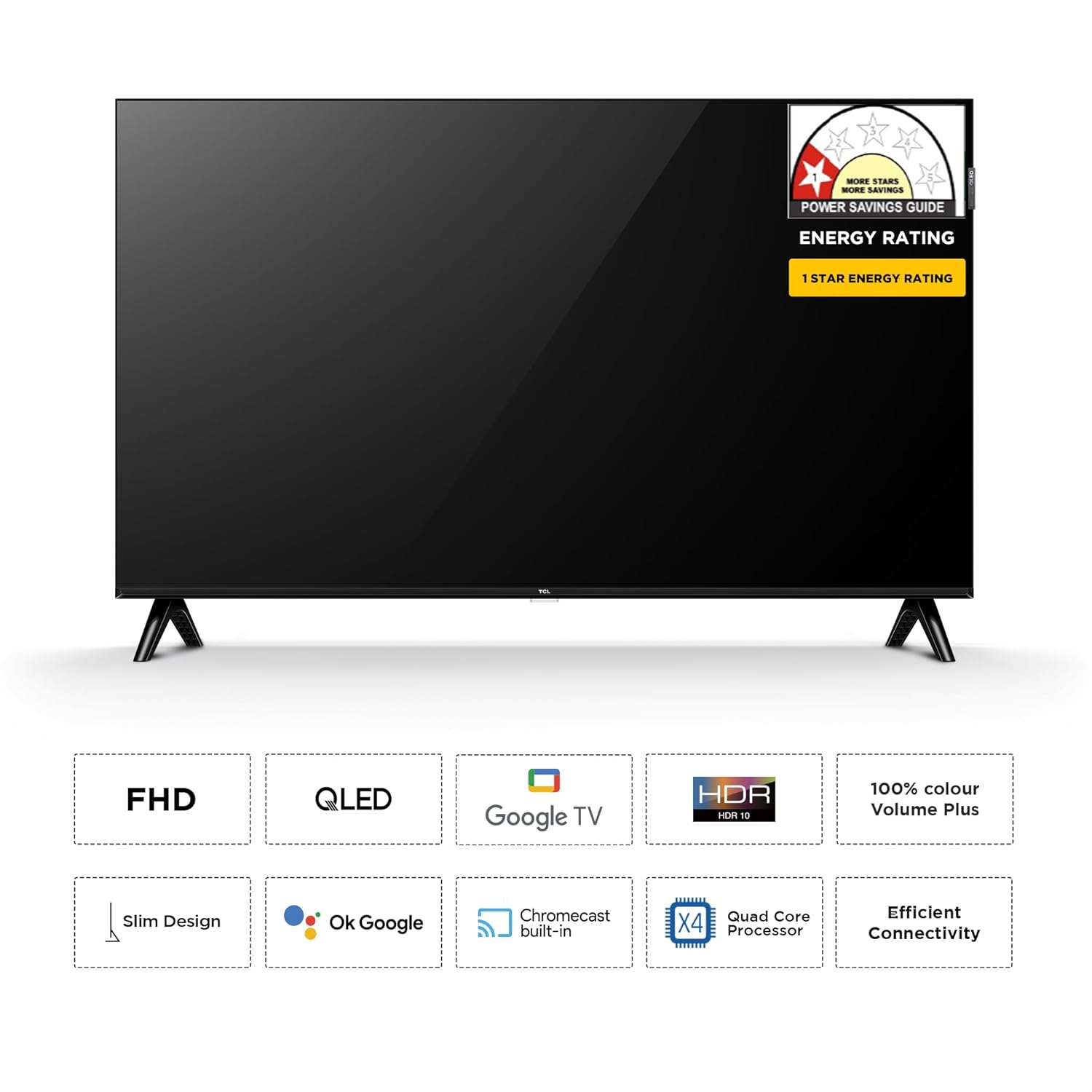 TCL 32 Inch V5C Series Full HD Smart QLED Google TV 32V5C - Image 2