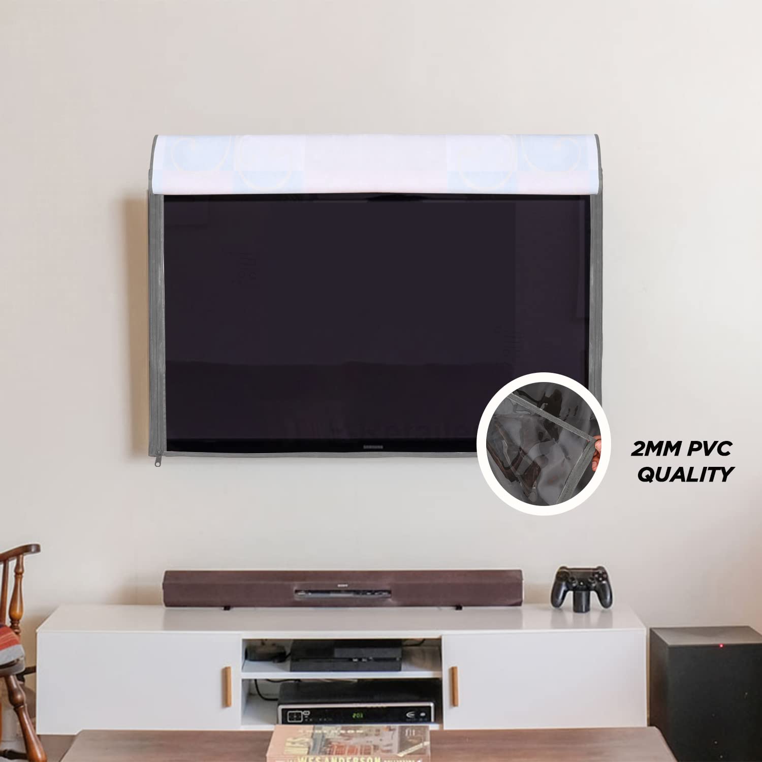 E-Retailer 26 Inch Transparent LCD LED TV Protector Cover Gray, 25.5x17 Inches - Image 2