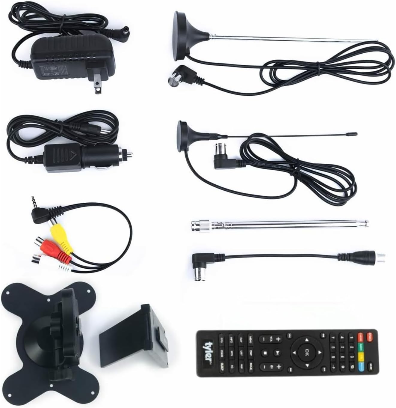 Tyler 7 Inch Portable HD-TV LCD Monitor with Rechargeable Battery Wireless USB HDMI AC/DC Remote and Built-in Stand - Image 6