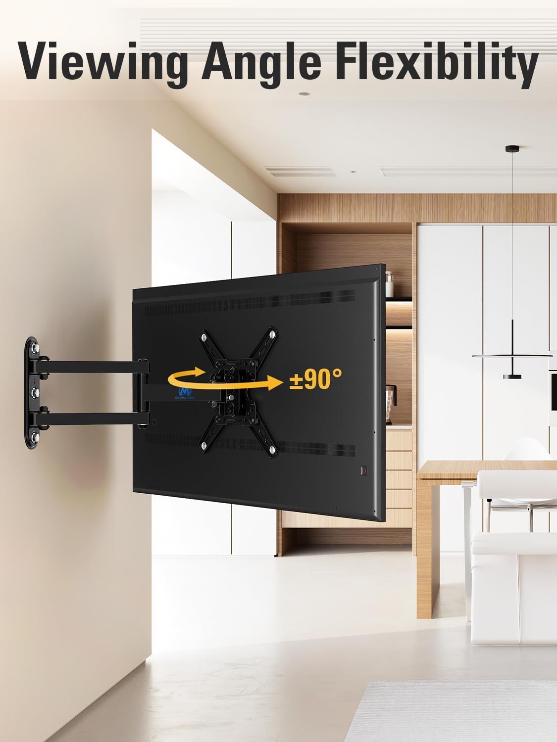 Mounting Dream Full Motion TV Wall Mount Bracket for 13-42 Inch TVs, Swivel Tilt Articulating Arm, 50 lbs Capacity - Image 4