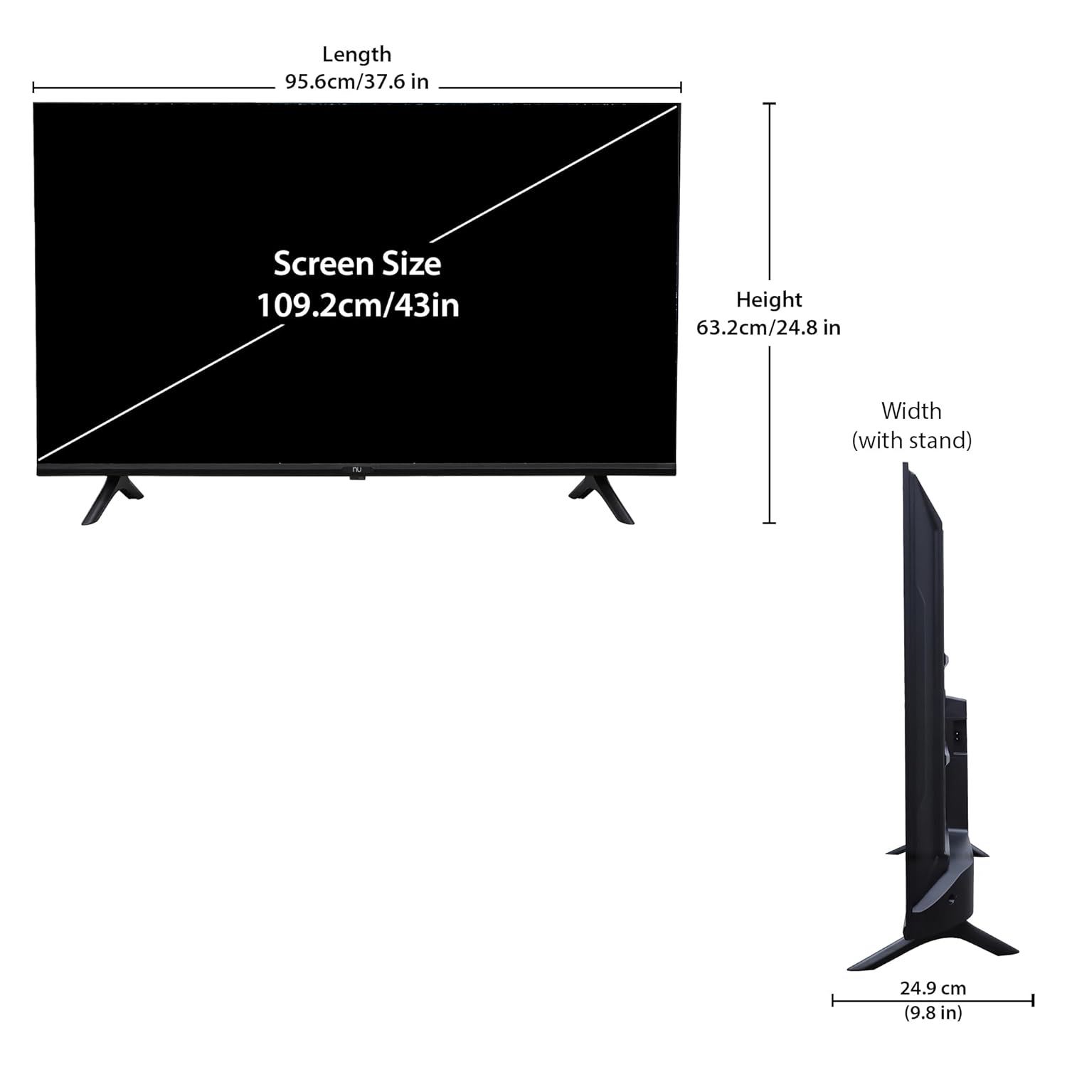 43 Inch 4K QLED Borderless Smart Google TV New 2025 LED43QUGNX - Image 5