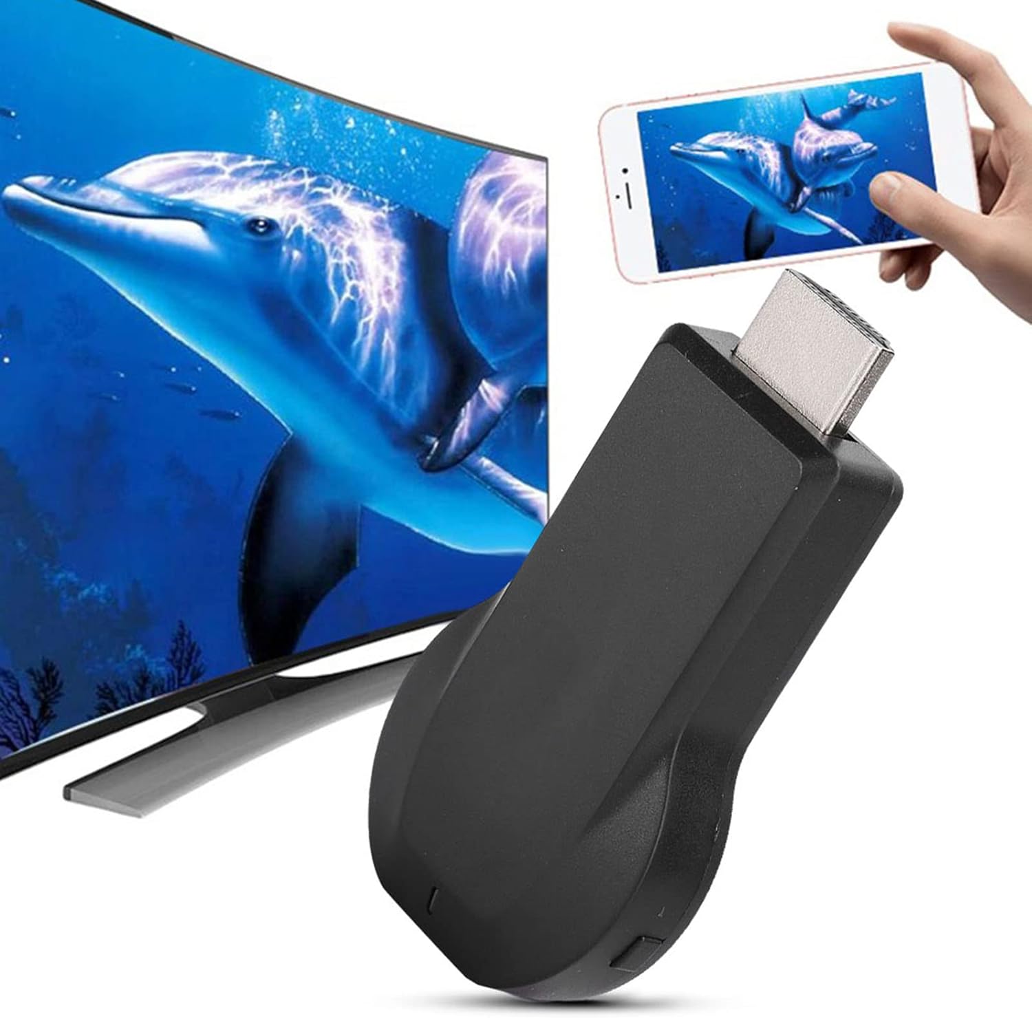 Wireless Display Dongle for TV Streaming, Supports Airplay Miracast DLNA, DVI Adapter Receiver - Image 6