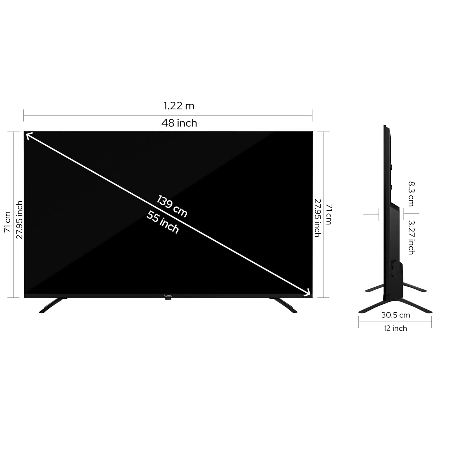 Lumio Vision 9 55 Inch 4K Ultra HD Smart Google QD-MiniLED TV - Image 6