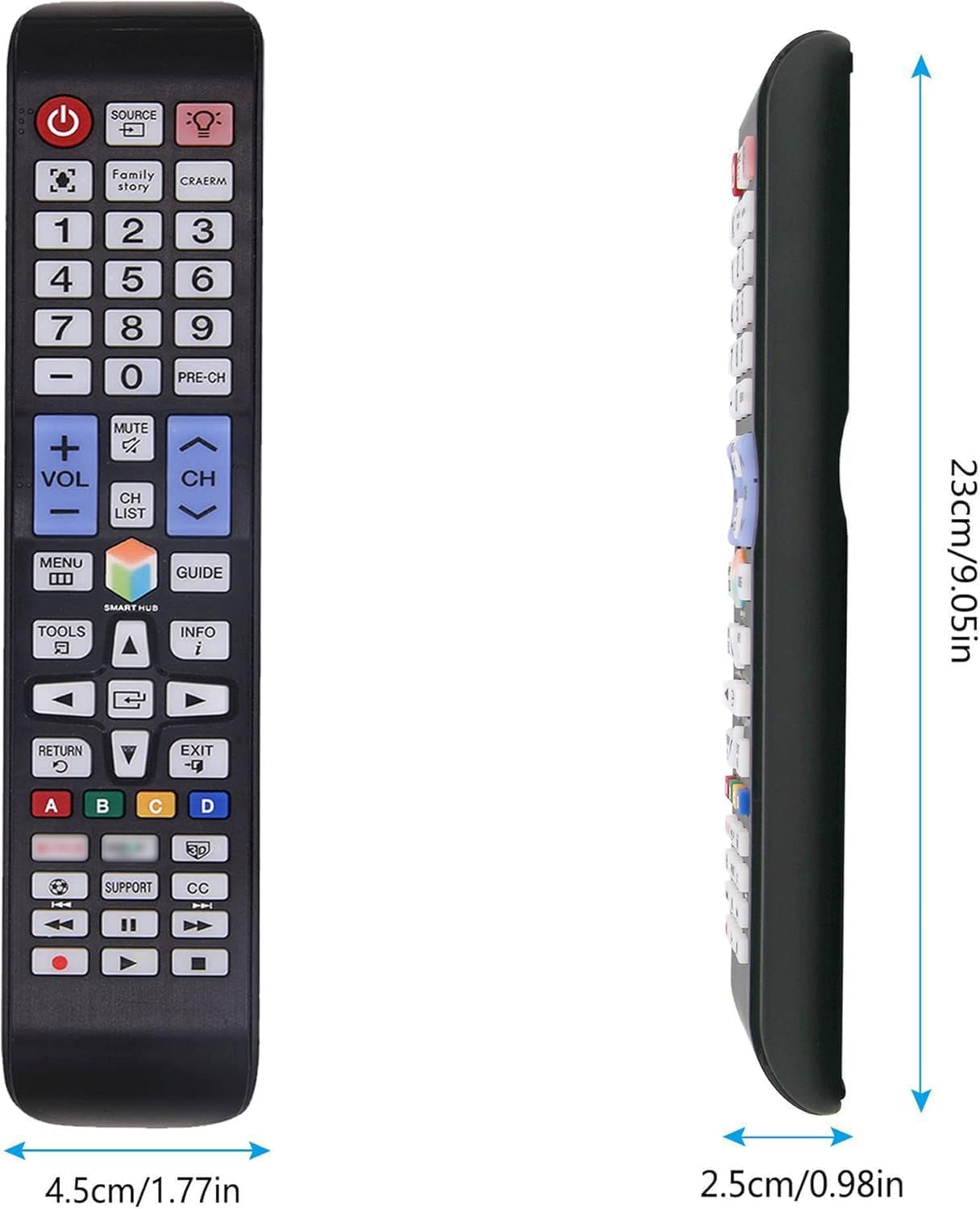 MYHGRC Backlit Replacement Remote for Samsung LED Smart TVs Netflix Smart Hub - Image 7