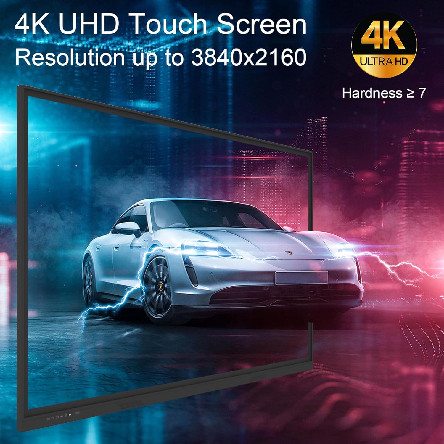 65 Inch Smart Digital Whiteboard 4K UHD Interactive Touchscreen Display All-in-One Computer with Black Stand - Image 4