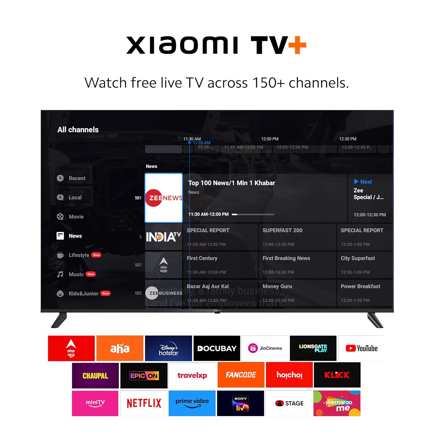 Xiaomi MI 32 Inch HD Ready Smart Google LED TV Black - Image 4