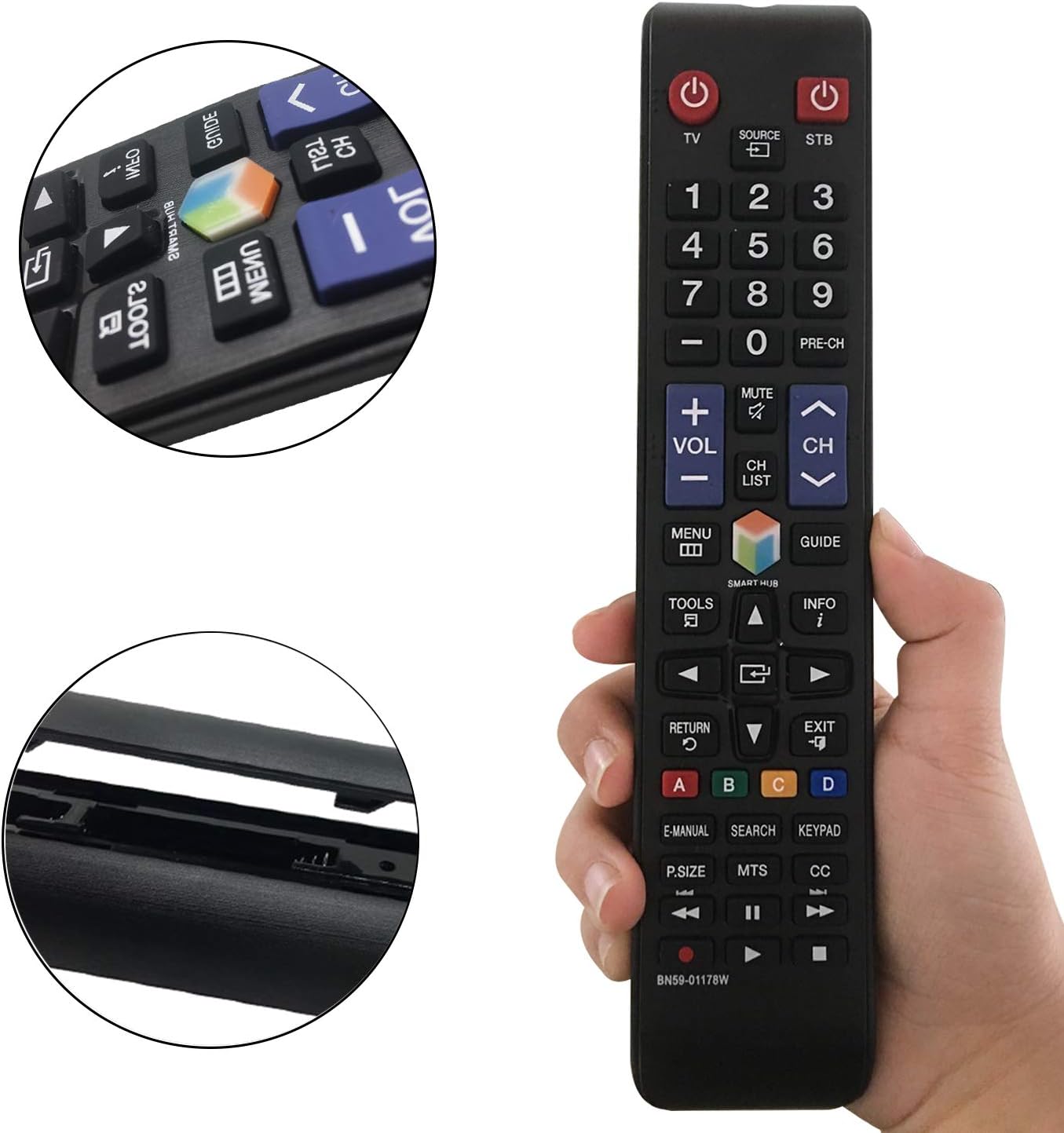 Samsung TV Remote Control BN59-01178W Replacement for LCD LED Smart TVs No Programming Needed - Image 4