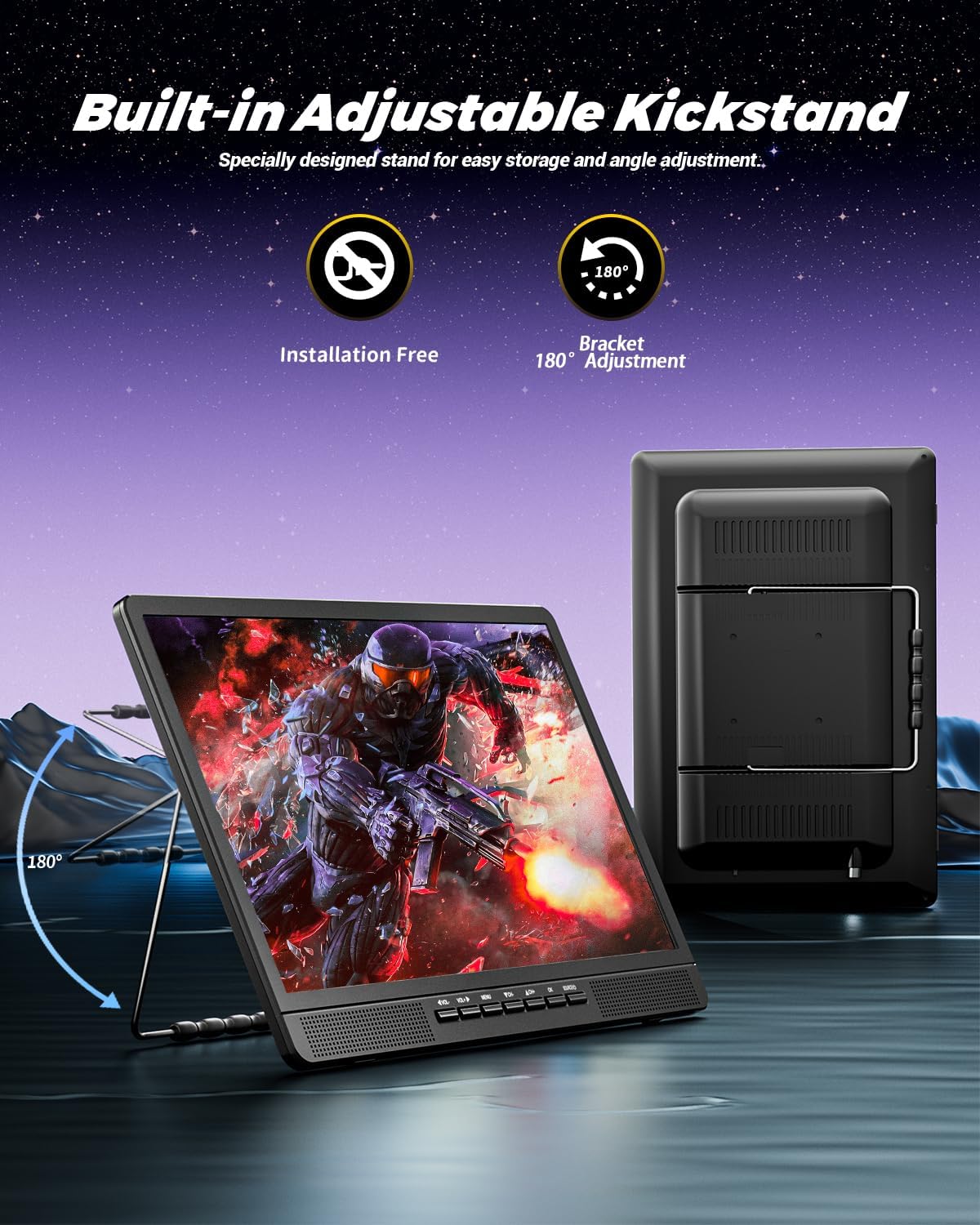 NORTHING 18 Inch Full HD 1080P Portable TV with HDMI for Streaming and Gaming - Image 6