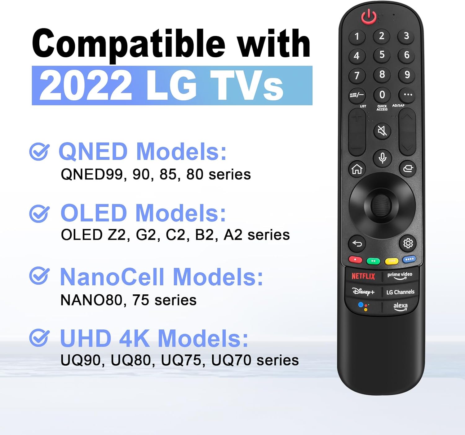 LG Magic Remote Replacement Pointer Voice Control for 2019-2024 UHD OLED QNED Smart TVs - Image 3