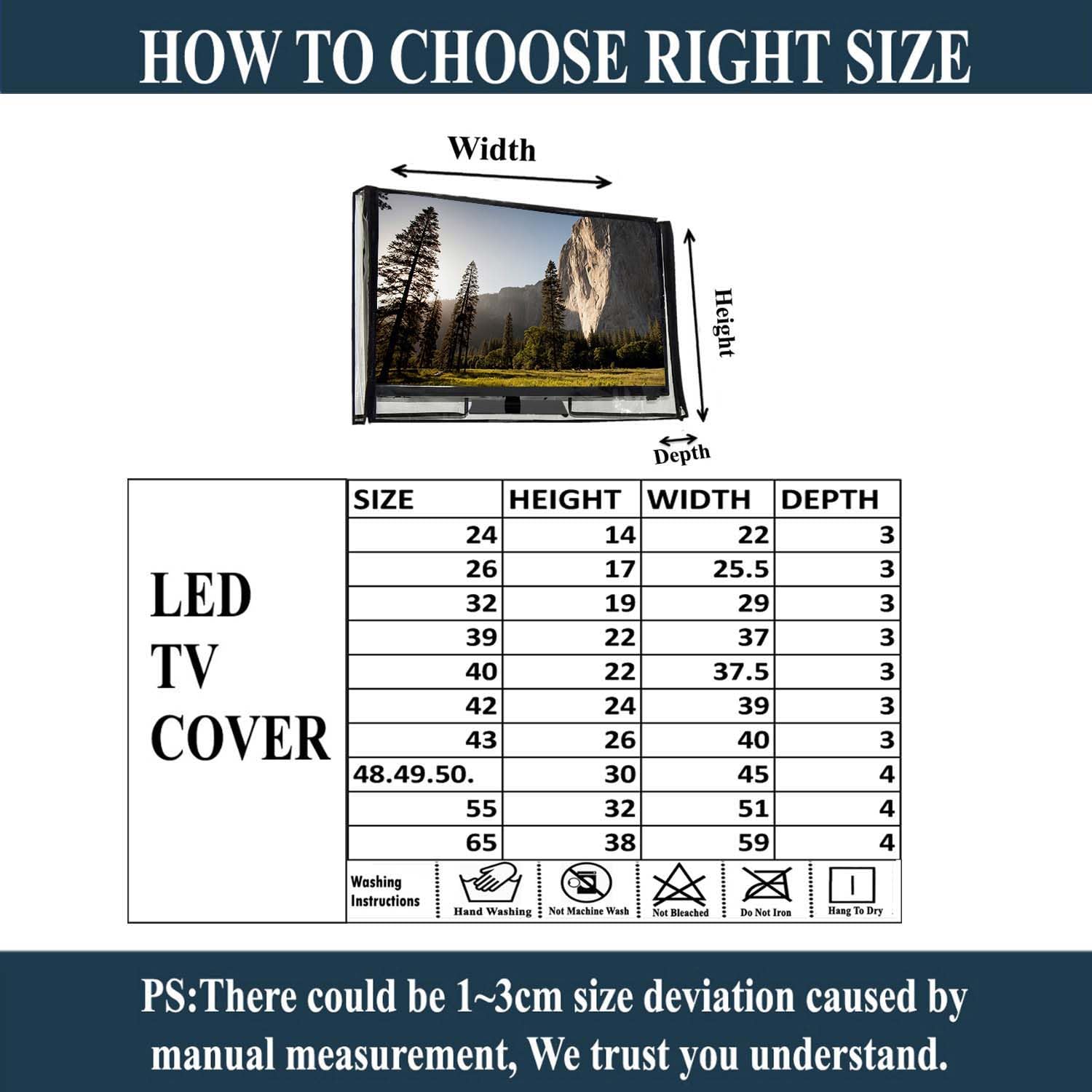 Great Fashion 24 Inch Clear 2 Layer Dustproof Smart LED LCD TV Cover - Image 5