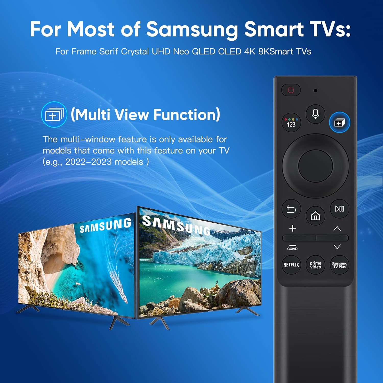 Solar Voice Remote Replacement for Samsung Smart TVs - Compatible with Multiple Models - Image 2