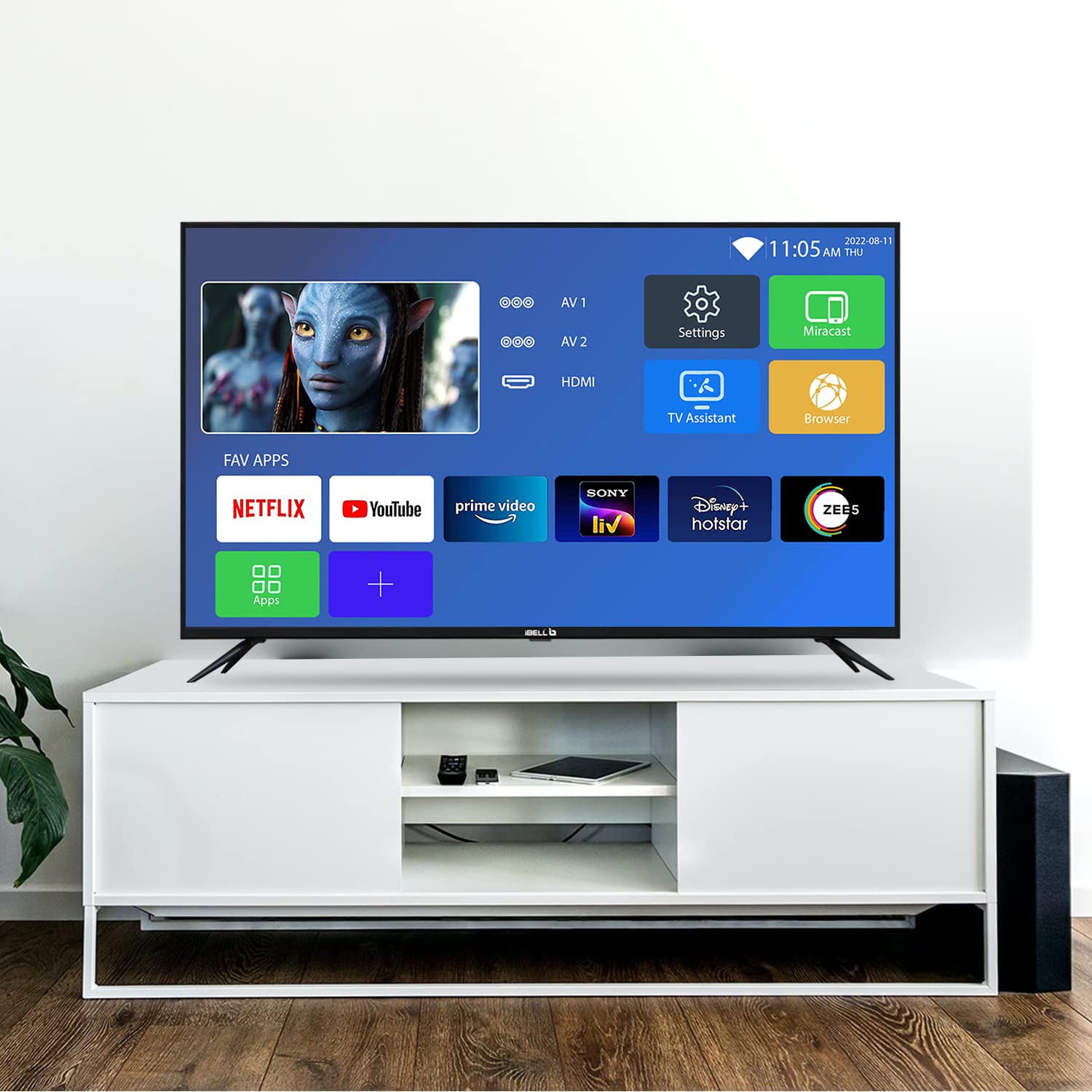 IBELL 32 Inch HD Ready Smart LED TV with Android 9.0, Crisp Display, Black - Image 4