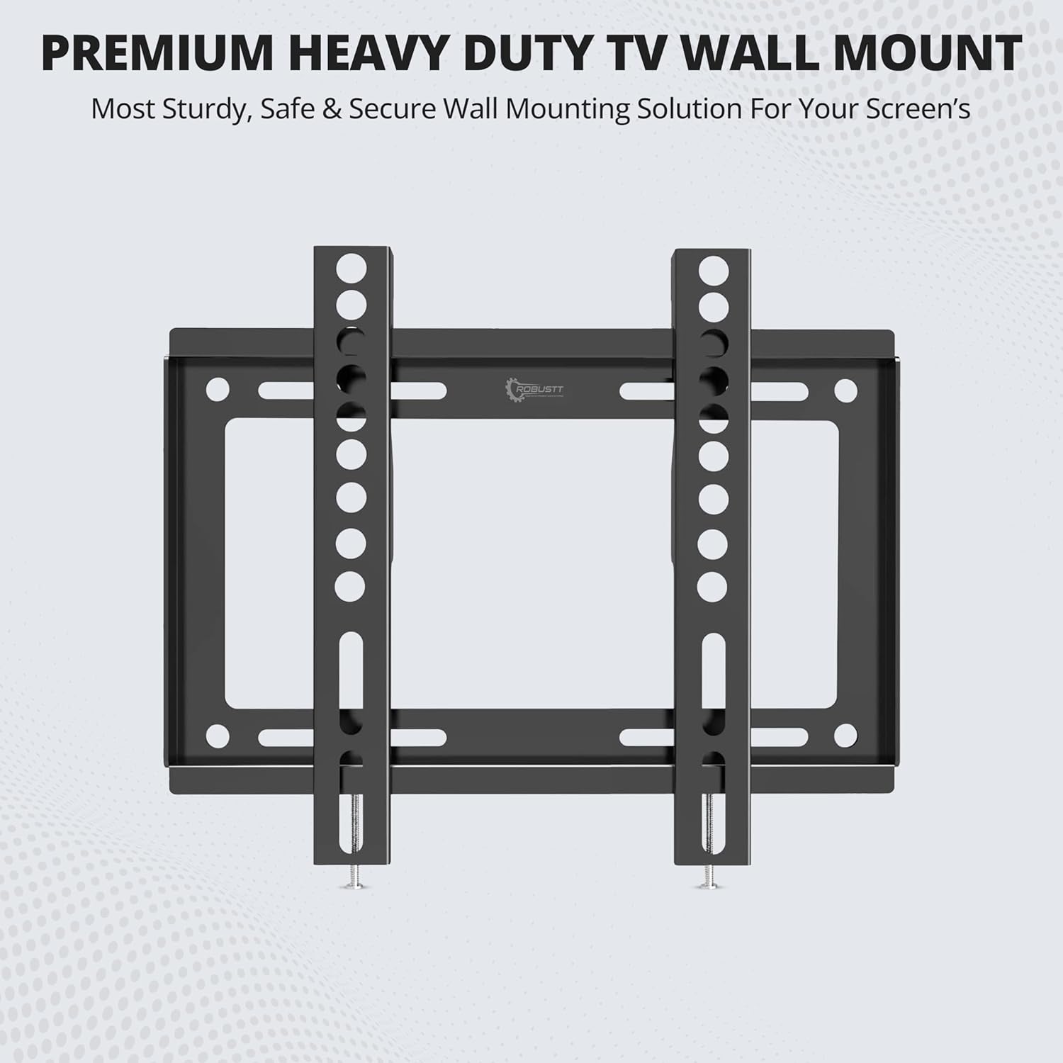 Heavy Duty Fixed TV Wall Mount Bracket for 14-42 Inch LED/HD/Smart TVs, Universal Stand, Pack of 1 - Image 3