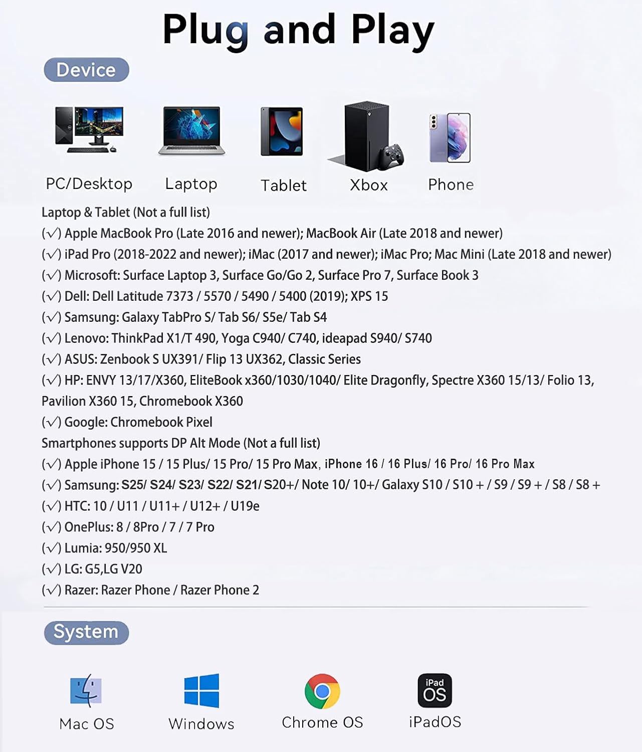 4K 60Hz USB-C to HDMI Adapter Digital AV Cable for iPhone 15/16 MacBook Pro Air iPad Samsung Galaxy Pixelbook - Image 7
