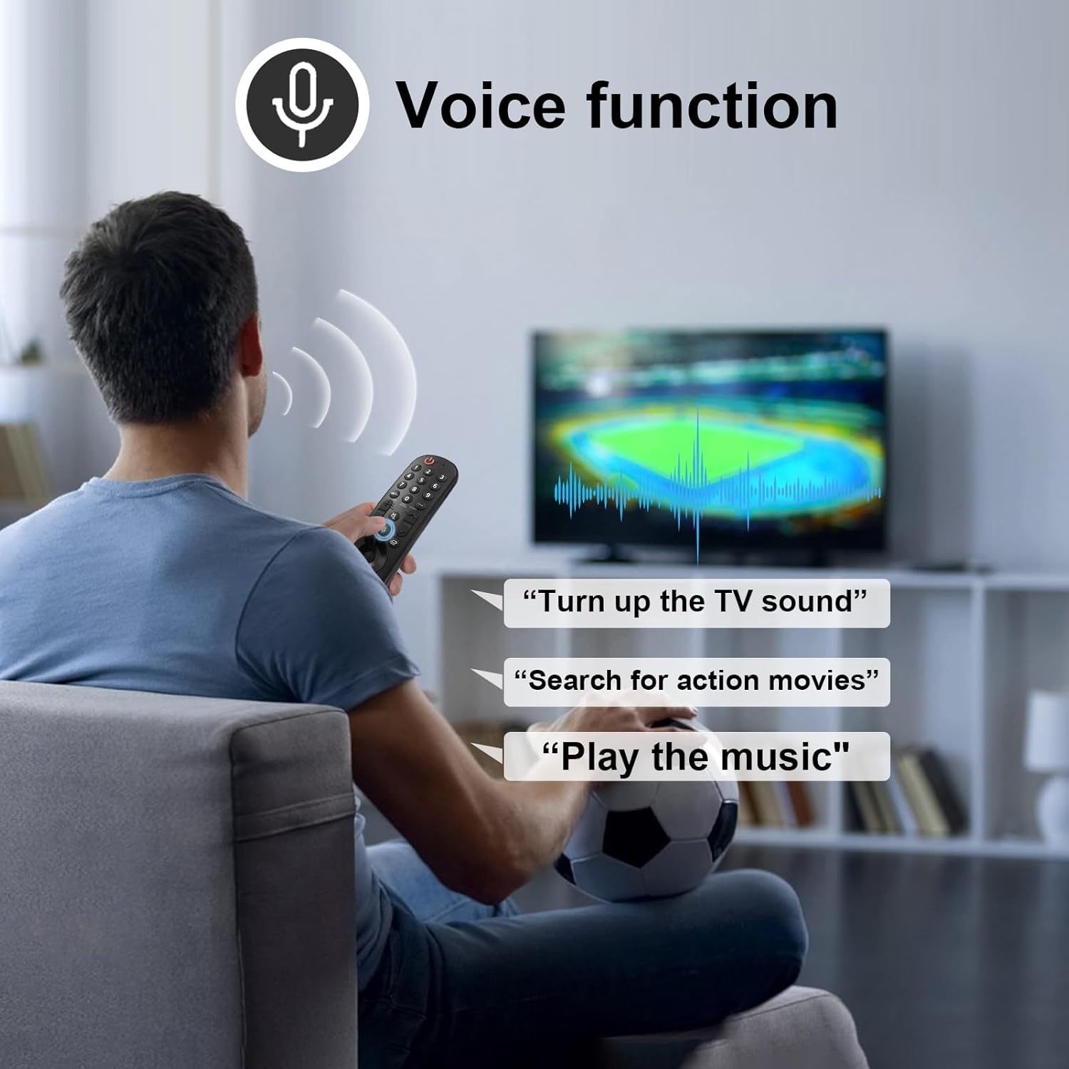 LG Magic Remote Replacement Pointer Voice Control for 2019-2024 UHD OLED QNED Smart TVs - Image 5