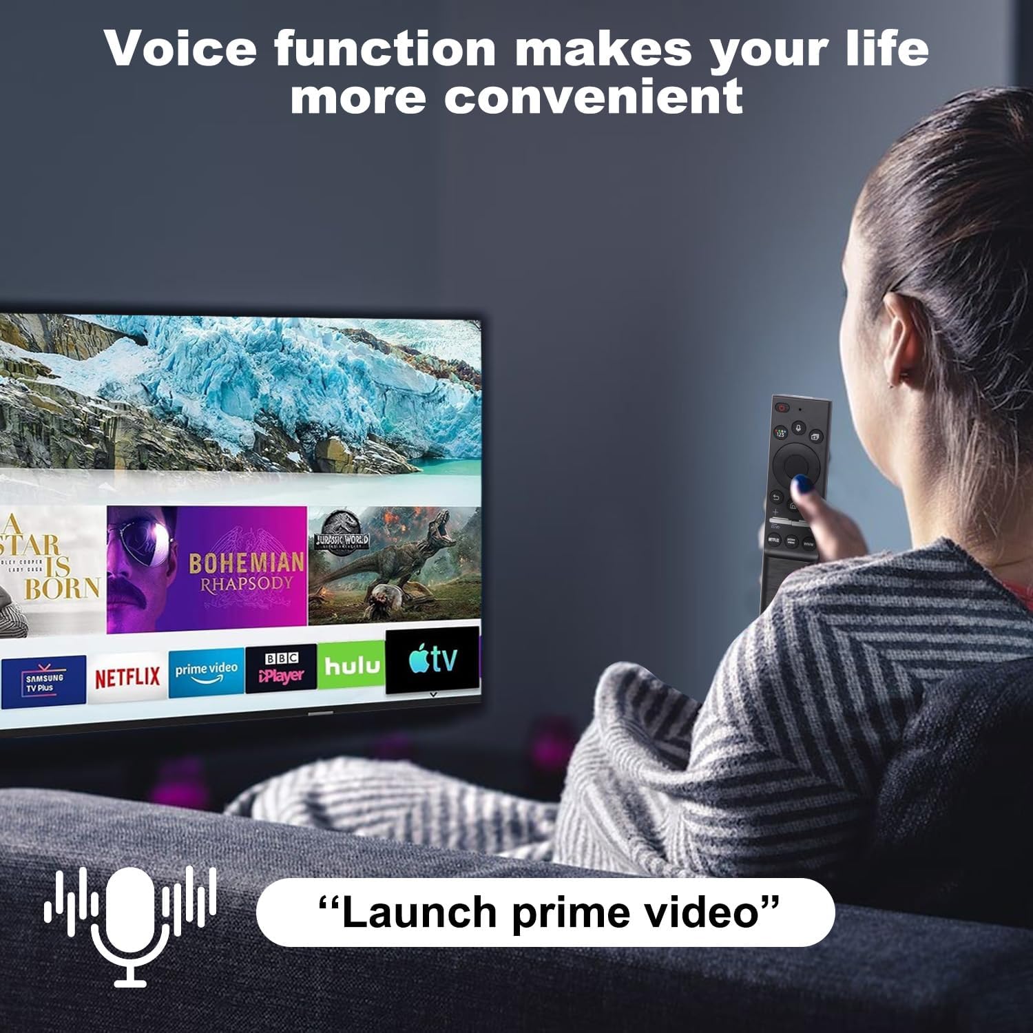 Samsung Smart TV Replacement Voice Remote Control for All Samsung Models - Image 3