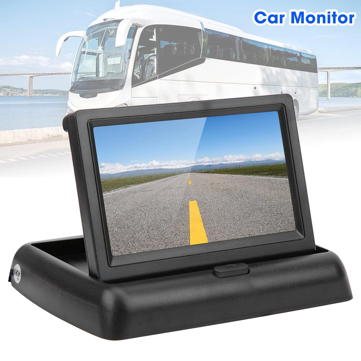 Nimmz Collection 7 Inch Foldable Car Monitor TFT LCD for Computer and Video Player - Image 3