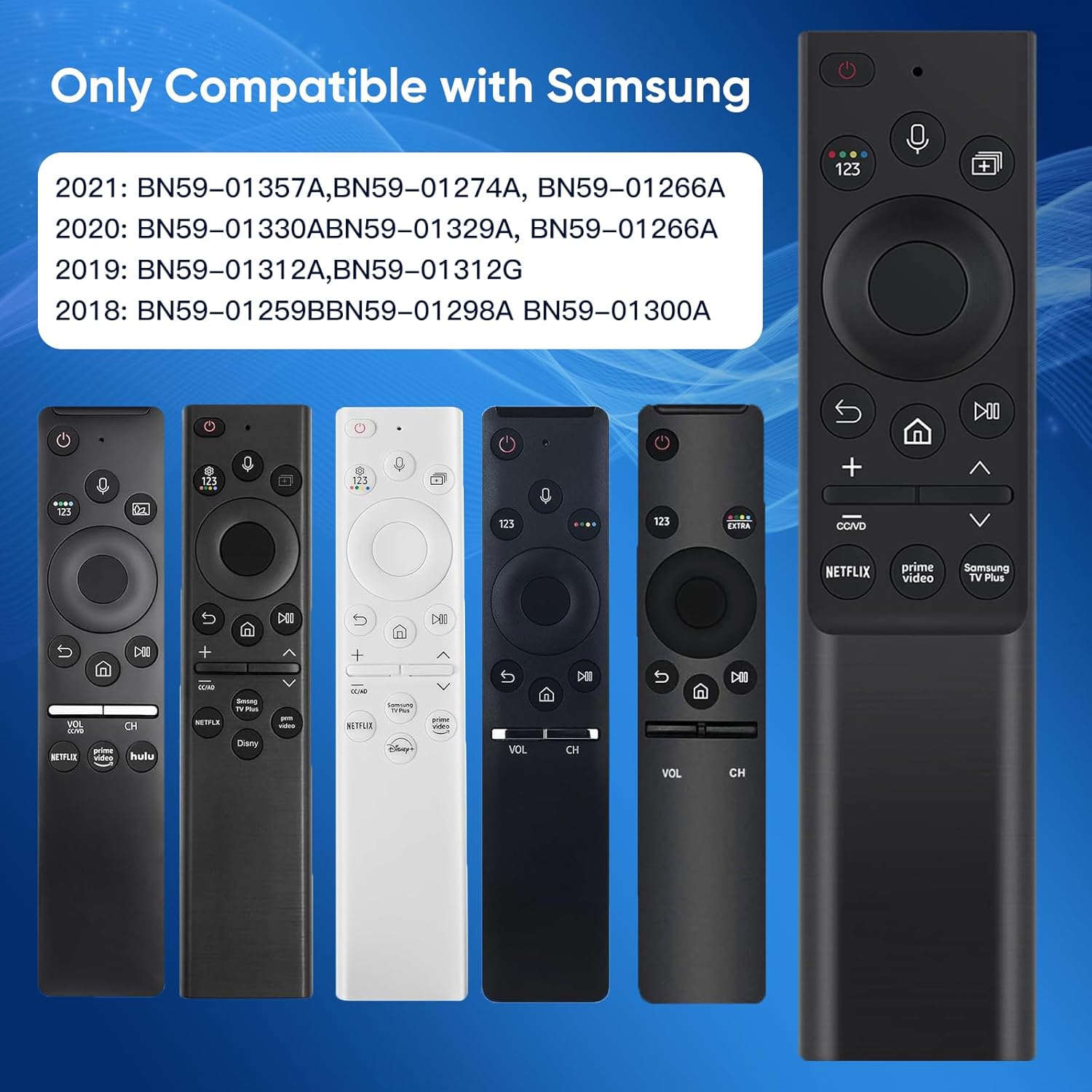 Solar Voice Remote Replacement for Samsung Smart TVs - Compatible with Multiple Models - Image 6