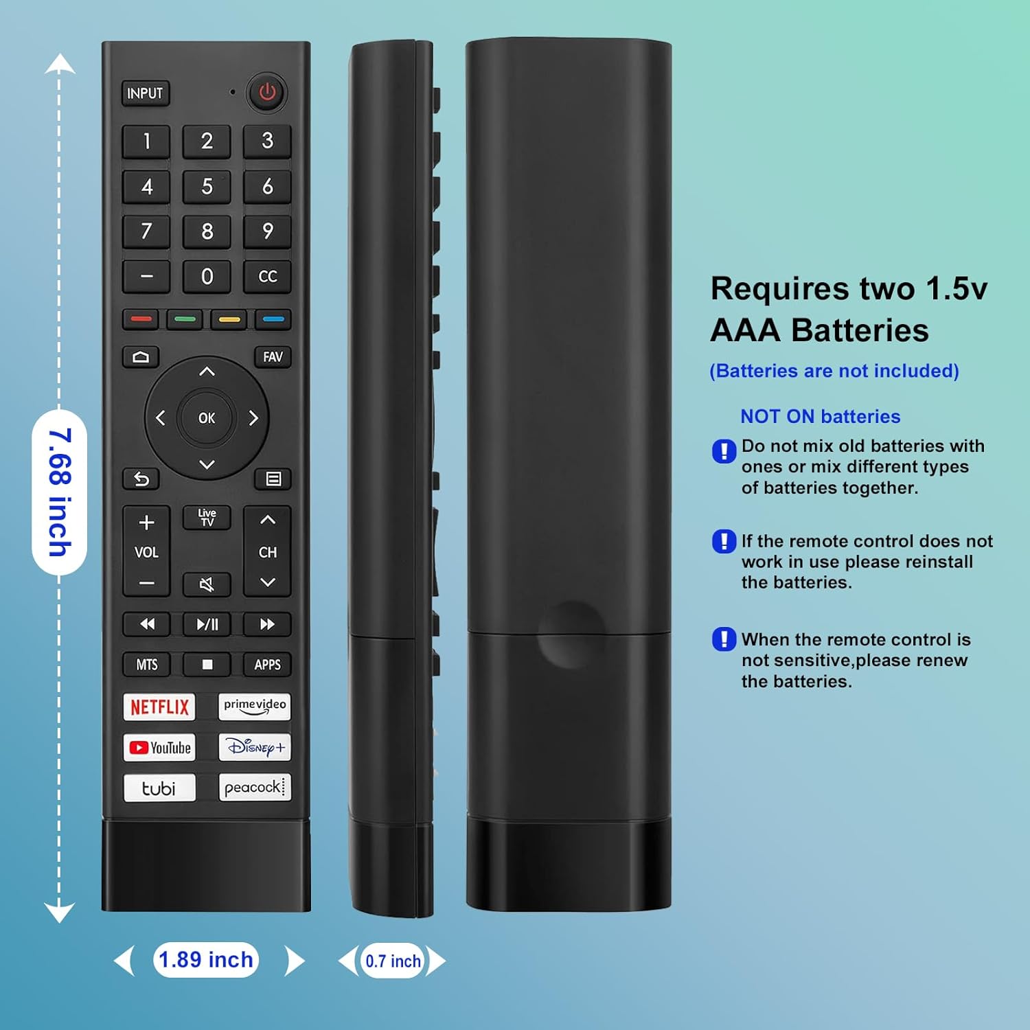 Hisense TV Remote Replacement for Google 4K UHD Smart TVs - New Condition - Image 6