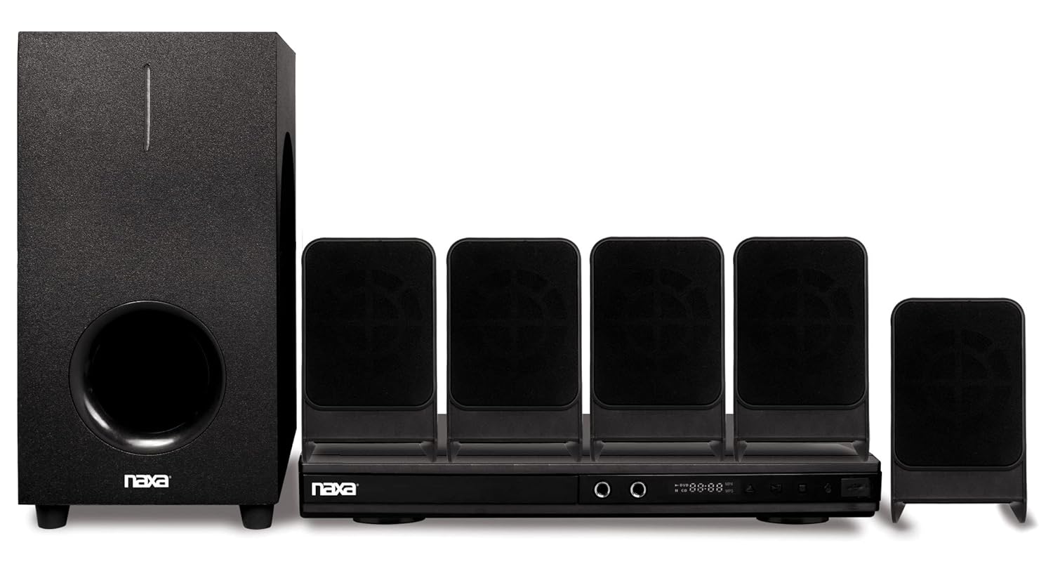 Naxa ND-864 5.1 Channel High-Powered Home Theater DVD Karaoke Speaker System New - Image 2